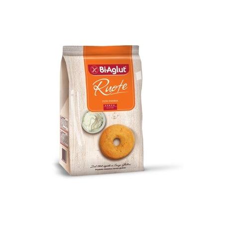BiAglut Ruote 180 g Biscotti con Panna Senza Glutine