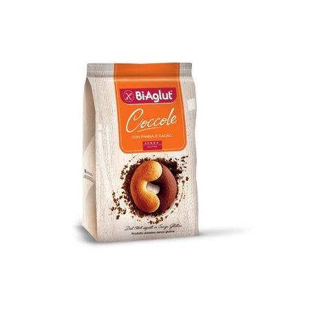 BiAglut Coccole 200 g Biscotti con Panna e Cacao Senza Glutine