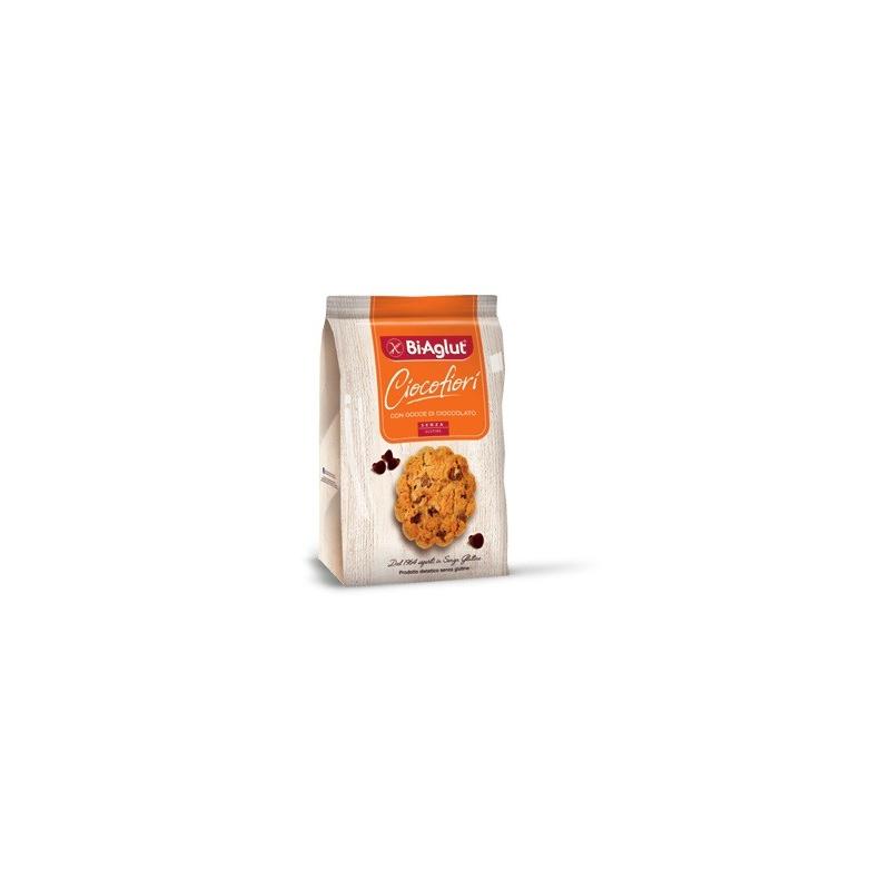 BiAglut Ciocofiori 200 g Biscotti con Gocce di Cioccolato Senza Glutine