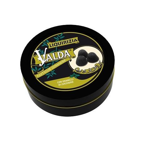 Valda Liquirizia 50 g  Pastiglie Gommose Con Granelli di Zucchero