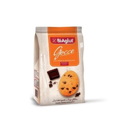 BiAglut Gocce 180 g Biscotti con Pezzi di Cioccolato Senza Glutine