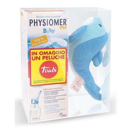 Physiomer Iper Baby 115 ml + Gadget Trudi Trattamento Anti Muco per Bambino