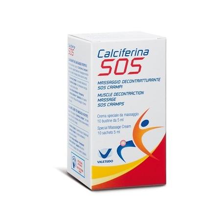 Calciferina SOS 10 bustine x 5 ml Crema Massaggio Decontratturante