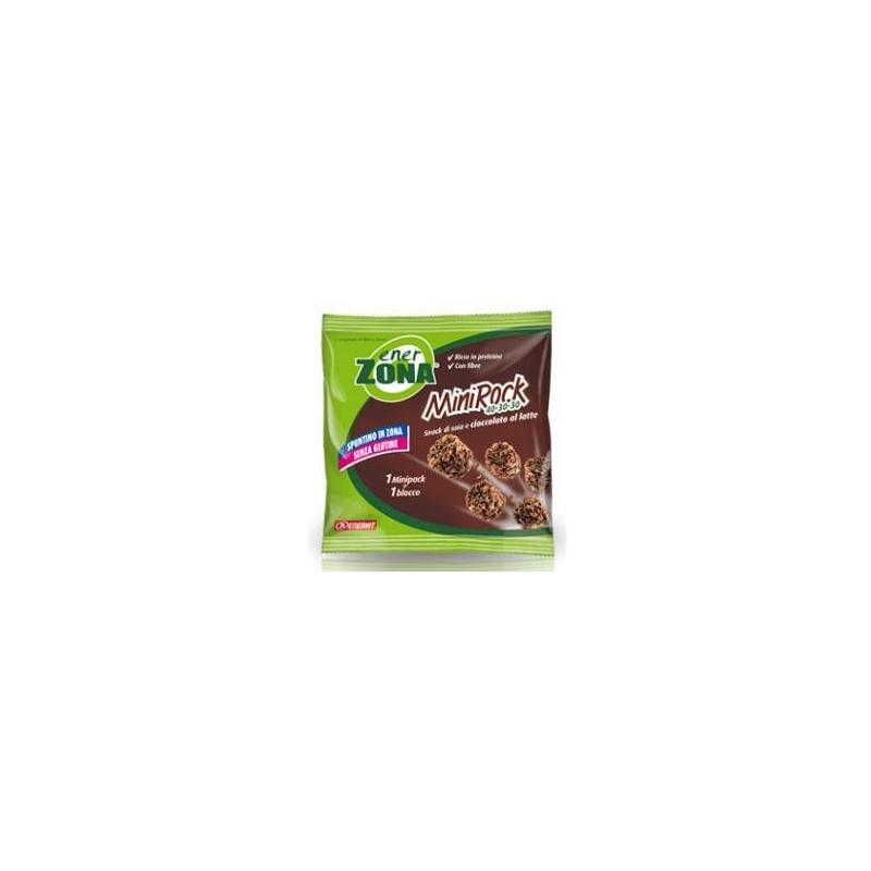Enerzona Minirock 40-30-30 24 g Snack di Soia Gusto Cioccolato al Latte