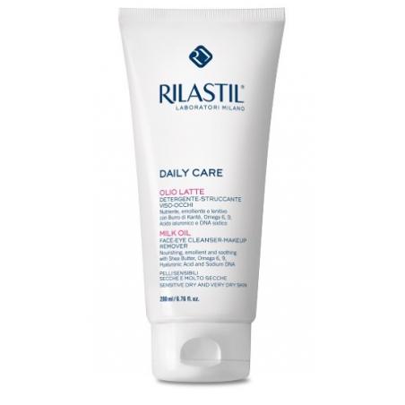 Rilastil Daily Care 200 ml Olio Latte Detergente Viso e Occhi