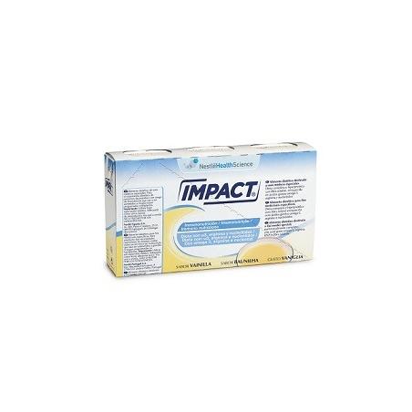 Nestlè Health Science Impact Oral Vaniglia 3 Bustine x 237 ml Immunonutrizione Pronta da Bere