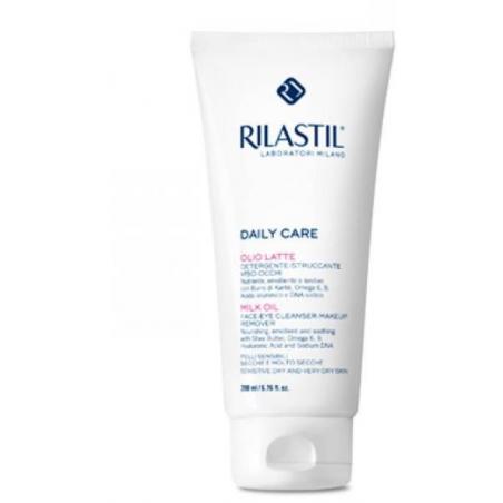 Rilastil Daily Care 400 ml Olio Latte Detergente Viso e Occhi