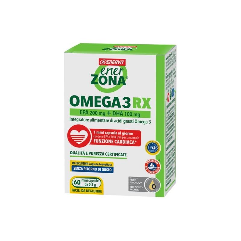Enerzona Omega 3 RX 60 Minicapsule Integratore per il Cuore