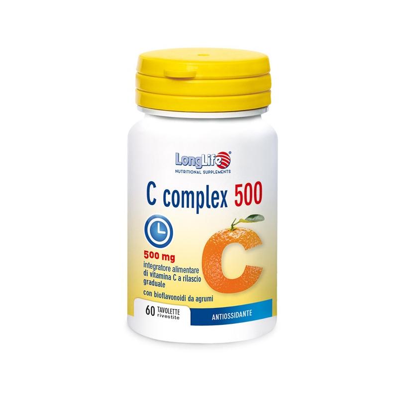 Longlife C Complex 500 Time Released Integratore per la Nutrizione 60 Tavolette