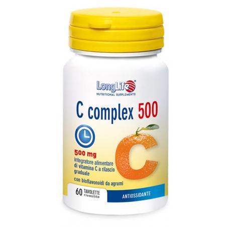 Longlife C Complex 500 Time Released Integratore per la Nutrizione 60 Tavolette