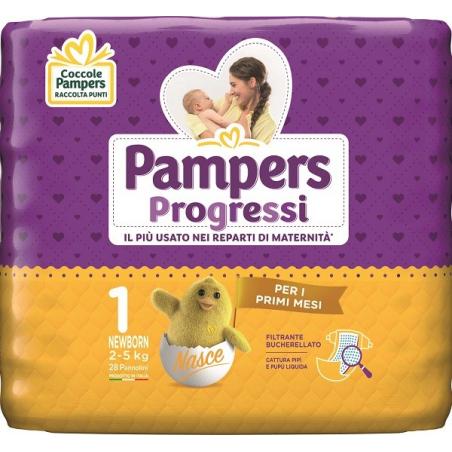 Pampers Progressi Sensitive Newborn 28 Pezzi