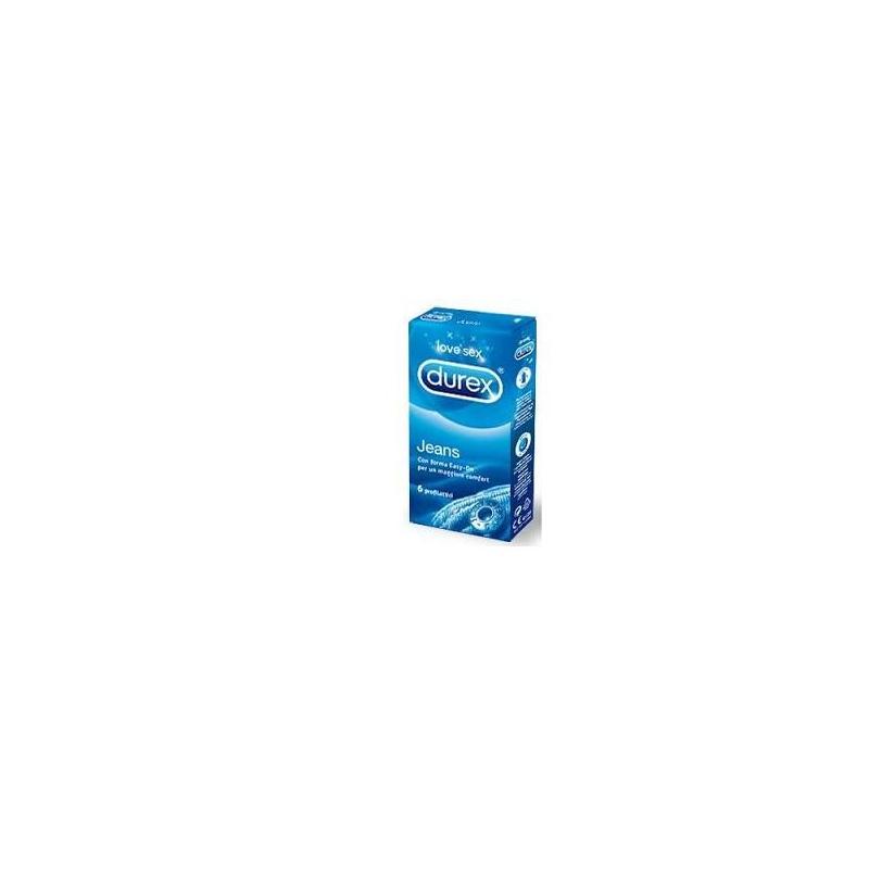 Durex Jeans Easyon Preservativi 6 Pezzi