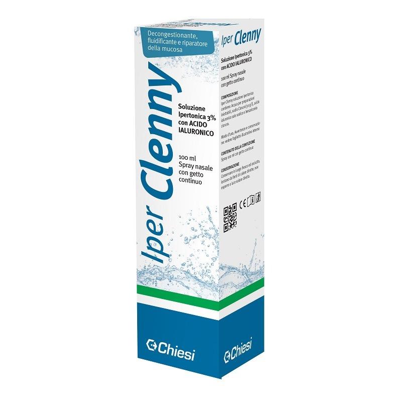 Chiesi Farmaceutici Iper Clenny Spray Nasale Erogazione Continua Soluzione Ipertonica Con Acido Ialuronico 100 Ml