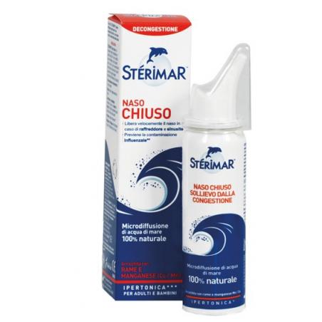 Laboratori Baldacci Sterimar Ipertonico Cu/mc Naso Chiuso Spray 50 Ml