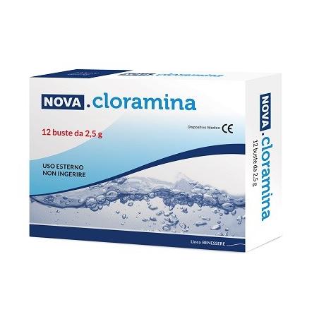 Nova Argentia Nova Cloramina per pulizia della cute 12 buste