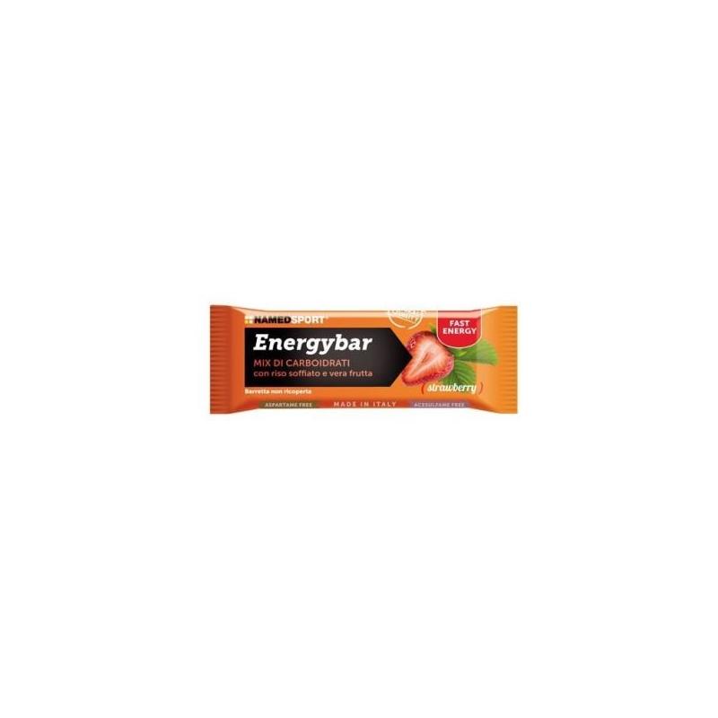 Named Sport Energybar Strawberry Barretta energetica per il pre- e during workout, 35 g