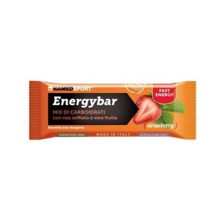 Named Sport Energybar Strawberry Barretta energetica per il pre- e during workout, 35 g