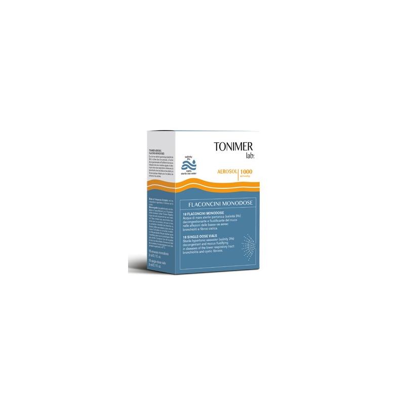 Tonimer Lab Hypertonic Aerosol Monodose 18 Flaconi 3 Ml