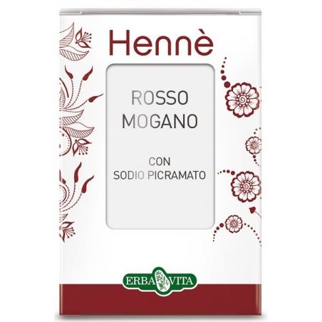 Erba Vita Italia Henne Colorante Capelli Rosso Mogano 100 G