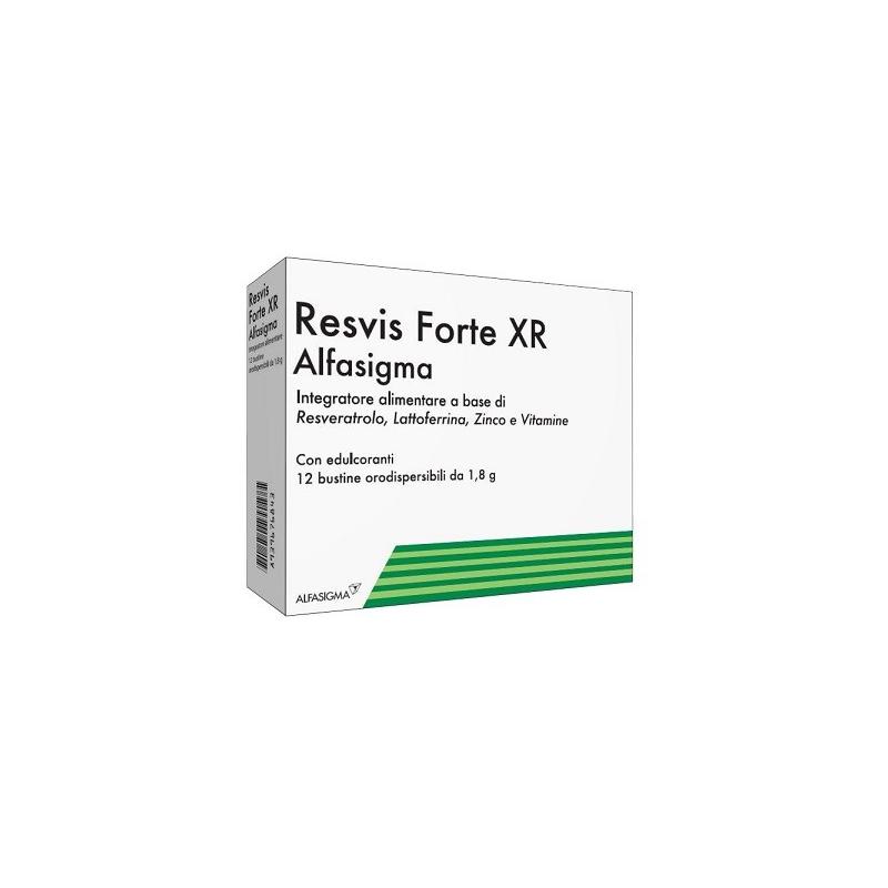 Alfasigma Resvis Forte Xr Biofutura integratore antiossidante 12 Buste