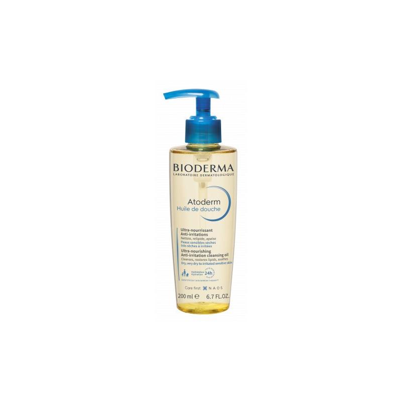 Bioderma Atoderm Olio doccia per la pulizia e la protezione della cute, flacone 200 ml