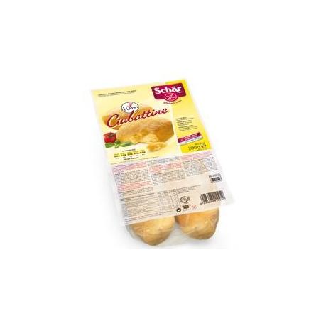 Schär Ciabattine Rustiche Pane senza glutine e lattosio, confezione da 200 g