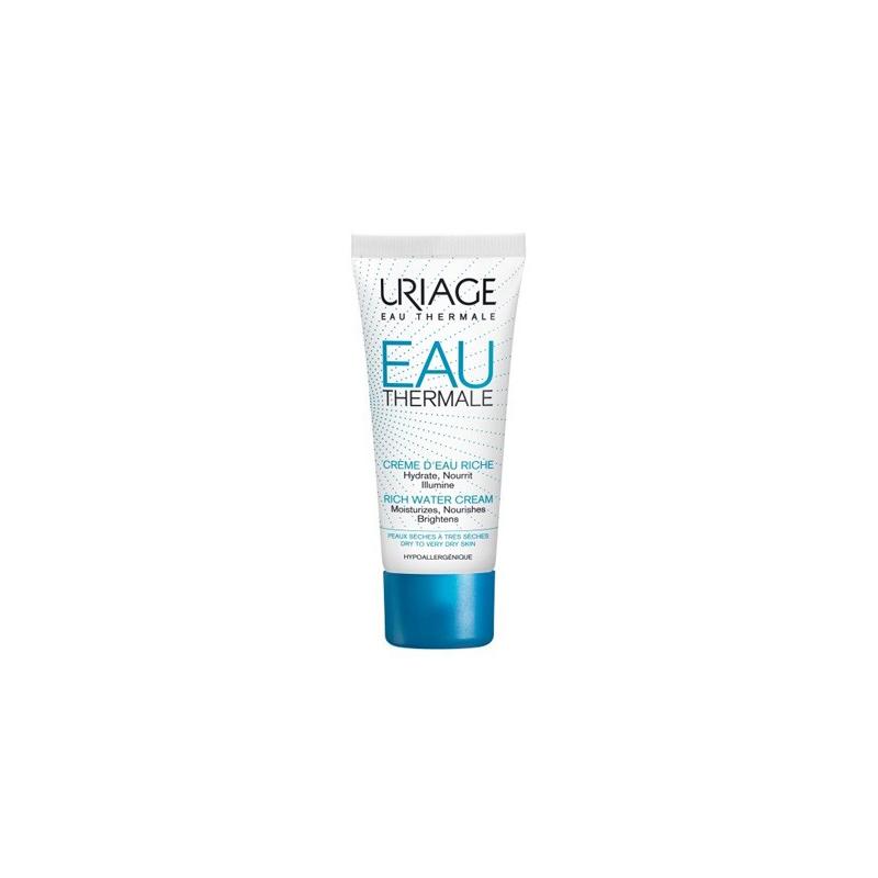 Uriage Crema Ricca all'Acqua per l'idratazione e la protezione della pelle, 40 ml