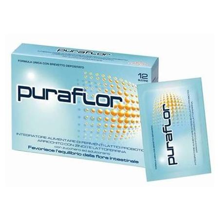 Pfizer Healt Puraflor Integratore alimentare di fermenti lattici probiotici, 12 bustine