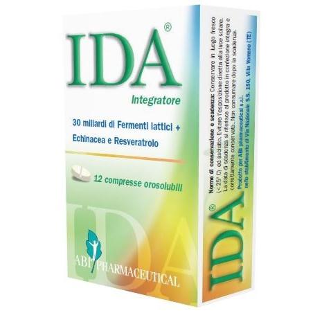 Abi Pharmaceutical Ida Integratore per Equilibrare la Flora Intestinale 12 Compresse