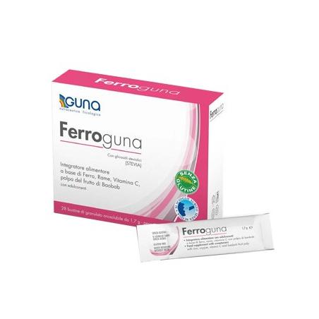 Guna Ferroguna 28 Bustine Integratore Carenze di Ferro
