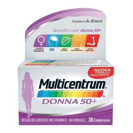 Multicentrum Integratore Multivitaminico Multiminerale per Donna 50+ 30 Compresse