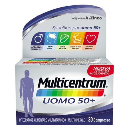 Multicentrum Uomo 50+ Integratore Alimentare 30 Compresse