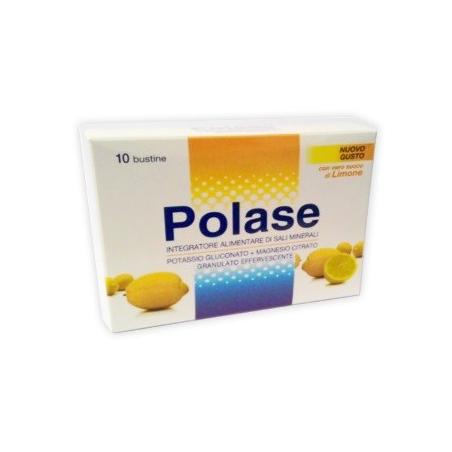 Polase Limone Integratore per Fabbisogno di Sali Minerali 10 Bustine