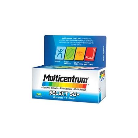 Multicentrum Select 50+ integratore alimentare per il benessere generale, 90 compresse