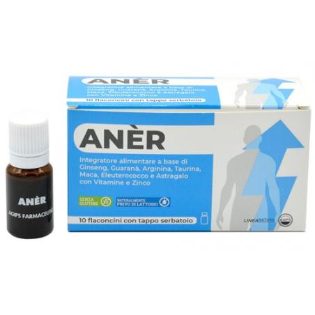 Agips Farmaceutici Aner Integratore Per Apporto di Energia 10 Fiale 12 Ml