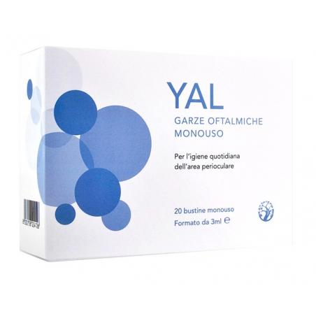 Abros Yal Garze oftalmiche per l'igiene oculare quotidiana, 20 pezzi