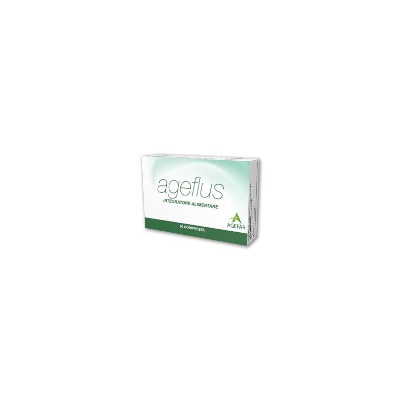 Agefar Ageflus Integratore alimentare per la funzionalità della prostata e delle vie urinarie, 30 compresse