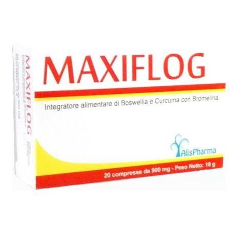 Alispharma Maxiflog Integratore alimentare antiflogistico e antiedemigeno, 20 compresse