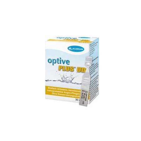 Allergan Optive Plus Ud Gocce Oculari Dispositivo Medico per Lubrificare l'Occhio 30 Flaconcini 0,4 Ml