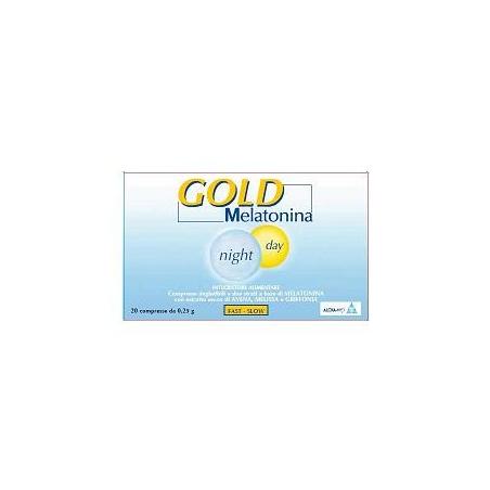 Alcka-med Melatonina Gold Htp Integratore per Contrastare Disturbi del Sonno 20 Compresse