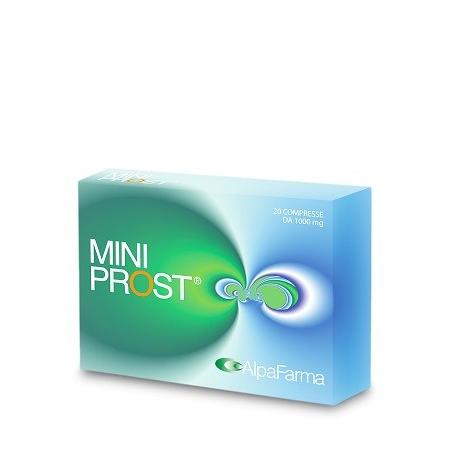 Alpafarma Miniprost Integratore alimentare per la funzionalità della prostata, 20 compresse