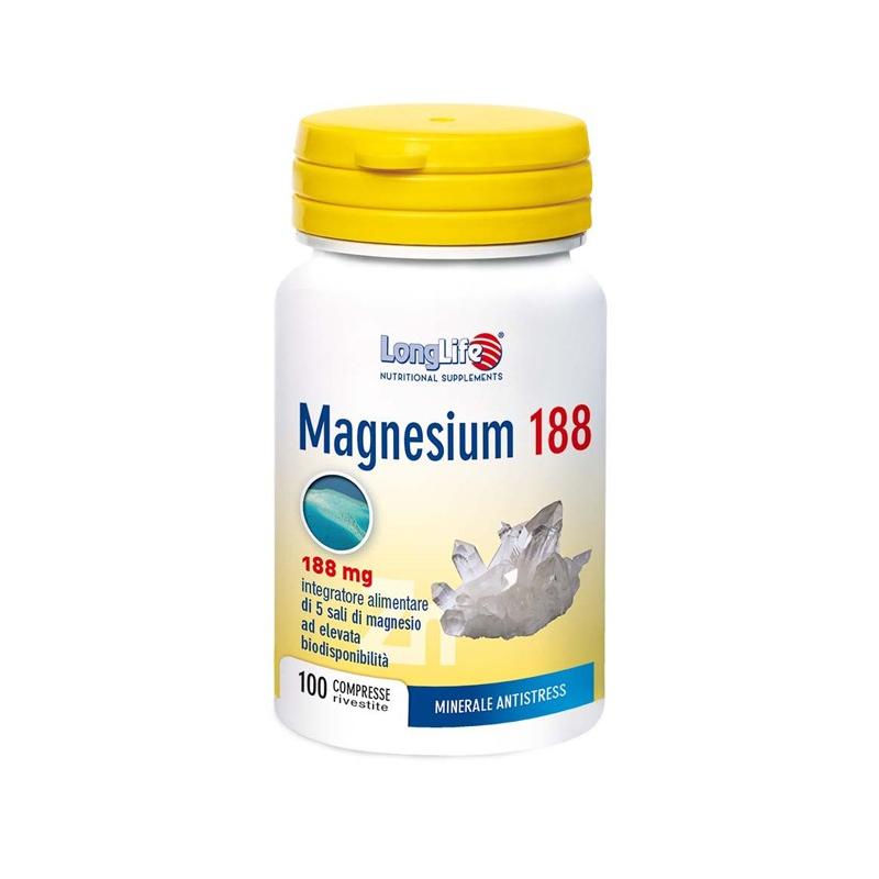 Phoenix LongLife Magnesium 188 100 Compresse Integratore Forma Fisica e Mentale