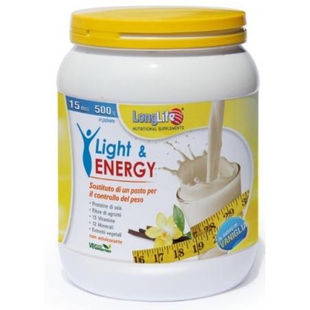 Phoenix LongLife Light e Energy 500 g Integratore Perdita Peso Gusto Vaniglia