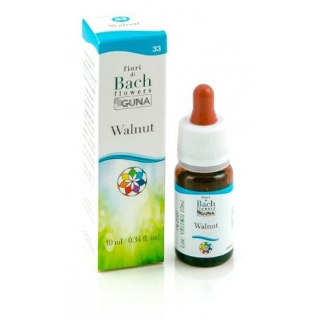 Guna Fiori di Bach Walnut 10 ml Gocce per il Benessere Mentale