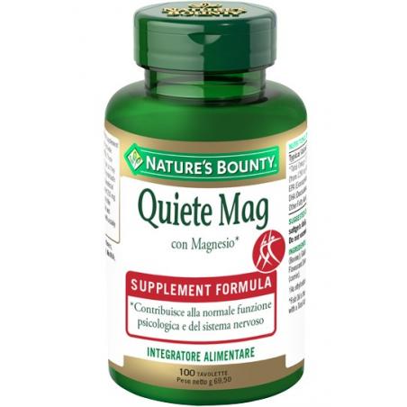 Nature's Bounty Quiete Mag Integratore Contro la Stanchezza 100 Tavolette
