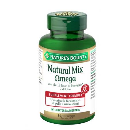 Nature's Bounty Natural Mix Omega Integratore Contro il Colesterolo 60 Perle
