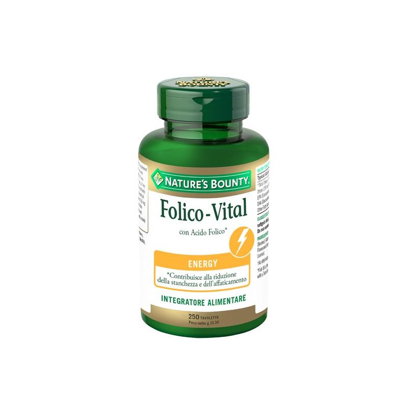 Nature's Bounty Folico Vital 250 Tavolette