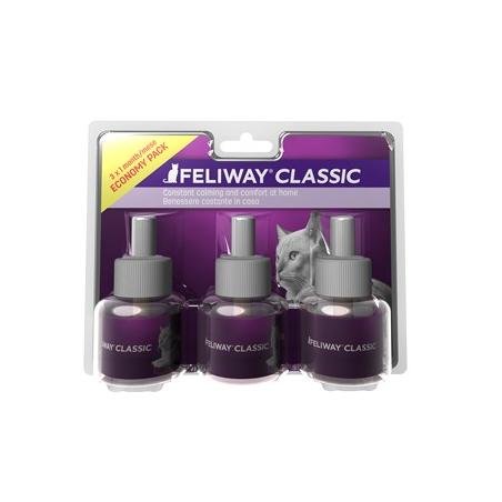Ceva Feliway Classic 3 Ricariche x 48 ml Diffusore Feromone Gatti