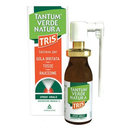 Angelini Trantum Verde Natura Tris 15 ml Nebulizzatore Spray per Gola