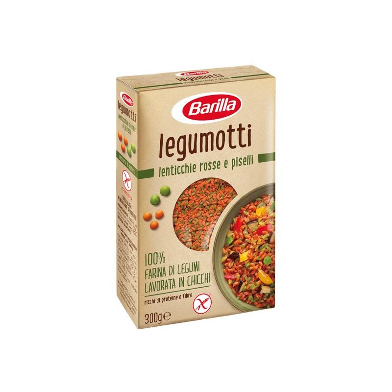 Barilla Legumotti 300 G Lenticchie Rosse e Piselli Lavorati Senza Glutine